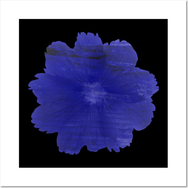 Blue Flower Wall Art by Geomhectic